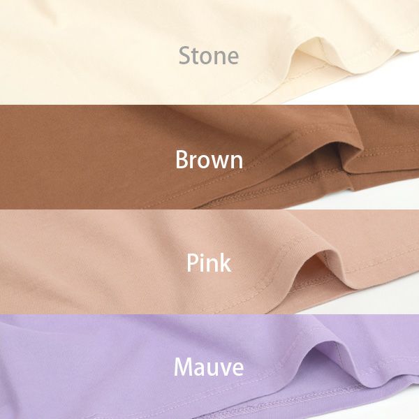 オーガニックコットン キッズベーシックフリルカラーTシャツ(長袖)