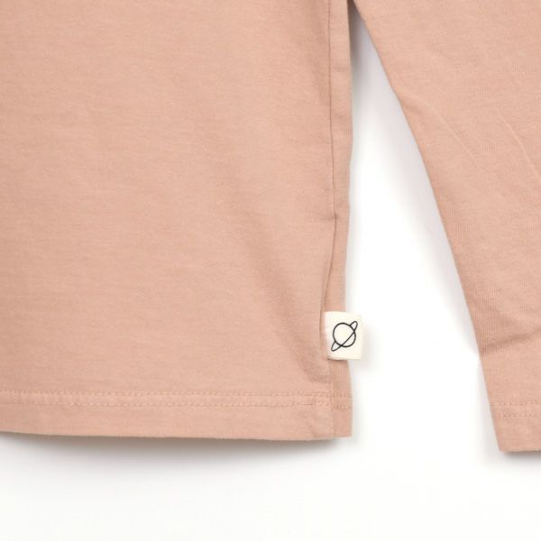 オーガニックコットン キッズベーシックフリルカラーTシャツ(長袖)