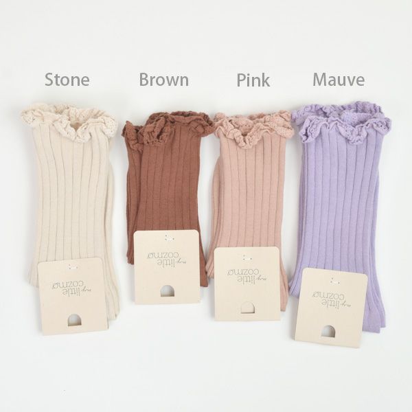 オーガニックコットン キッズコンフォートレースソックス