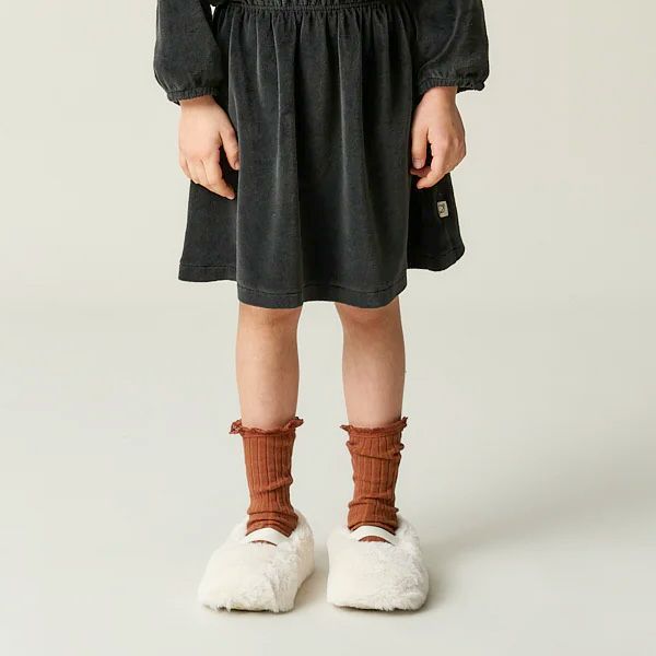 オーガニックコットン キッズコンフォートレースソックス