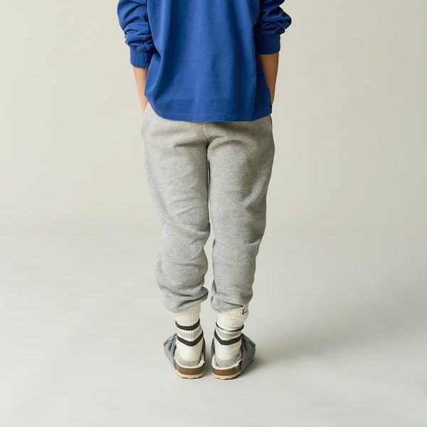 オーガニックコットン キッズストライプメランジソックス