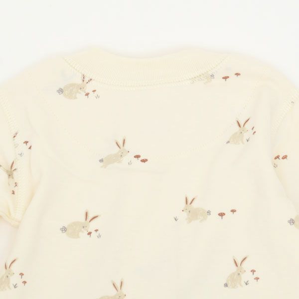 オーガニックコットン ベビー 足つきジッパーカバーオール(長袖)