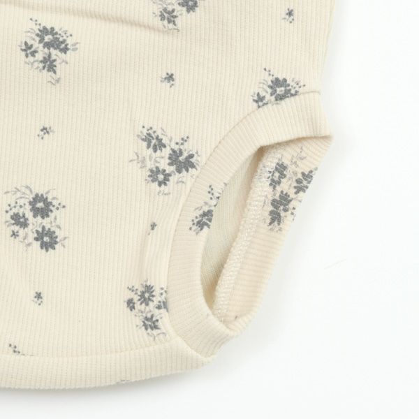 オーガニックコットン ベビーリブロングスリーブドレス＆ブルマ