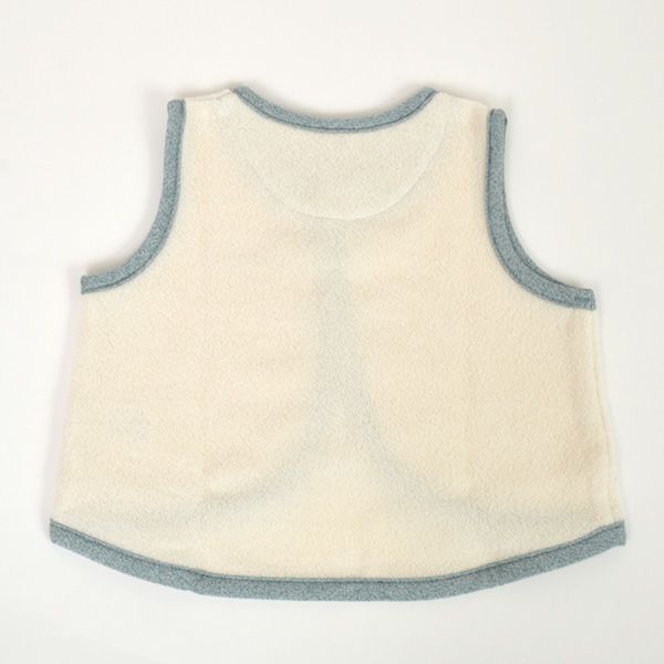 オーガニックコットン ベビー起毛パイルベスト キキリン