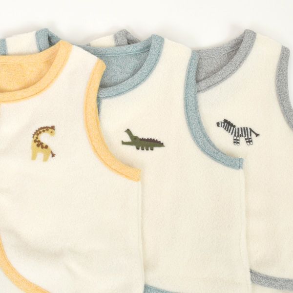 オーガニックコットン ベビー起毛パイルベスト キキリン