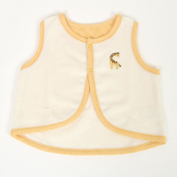 オーガニックコットン ベビー起毛パイルベスト キキリン