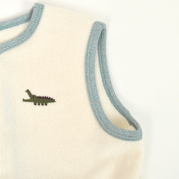 オーガニックコットン ベビー起毛パイルツーウェイスリーパー キキリン