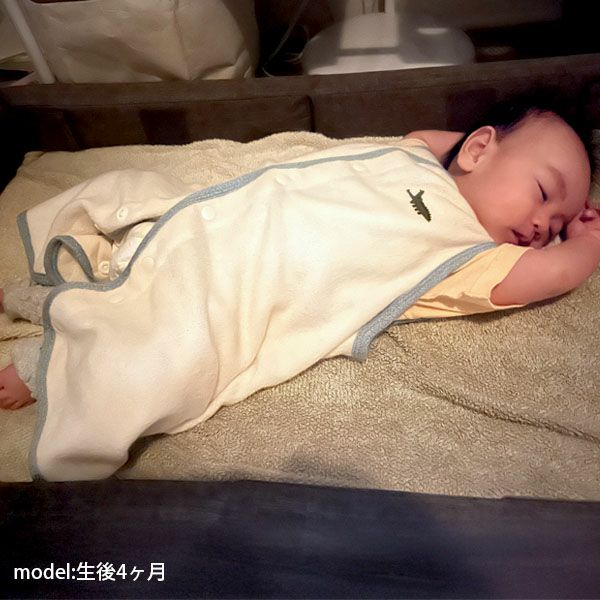 オーガニックコットン ベビー起毛パイルツーウェイスリーパー キキリン