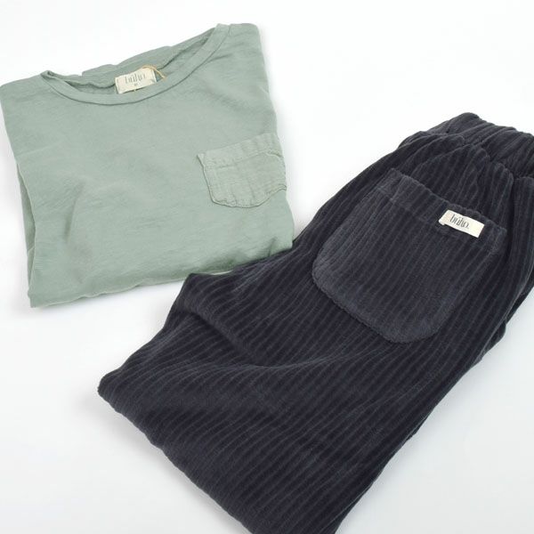 オーガニックコットン キッズポケット付きＴシャツ(長袖)