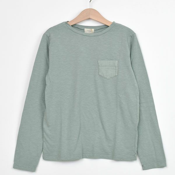 オーガニックコットン キッズポケット付きＴシャツ(長袖)