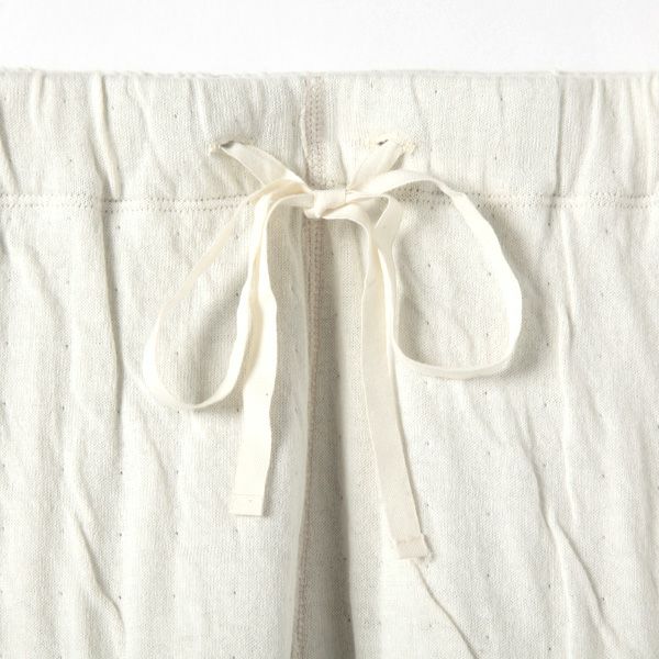 オーガニックコットン＆ヤク ラフアンドスムースパンツ グレー M