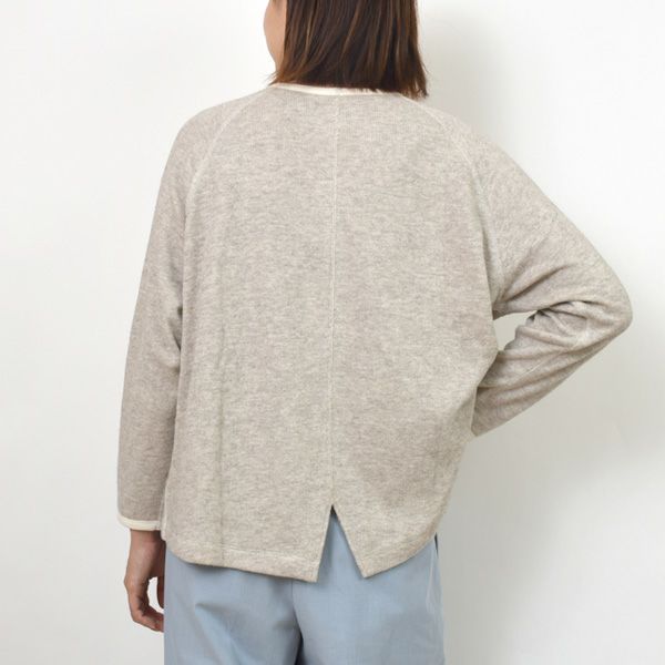 オーガニックコットン＆ヤク ラフアンドスムースプルオーバー