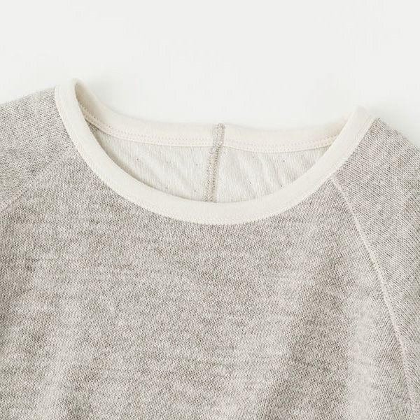 オーガニックコットン＆ヤク ラフアンドスムースプルオーバー