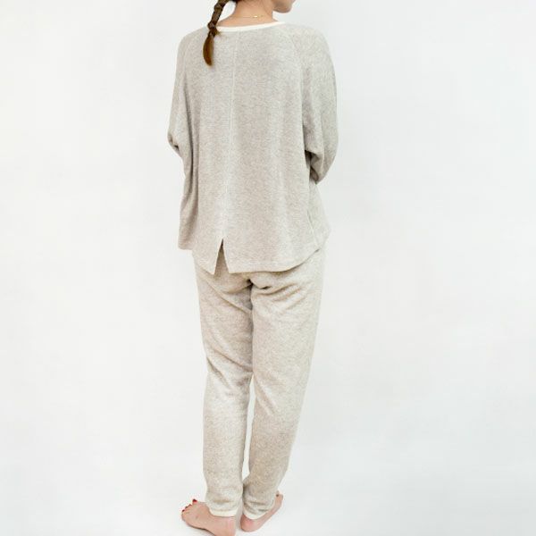 オーガニックコットン＆ヤク ラフアンドスムースプルオーバー