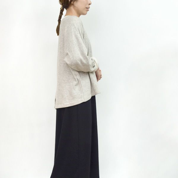 オーガニックコットン＆ヤク ラフアンドスムースプルオーバー