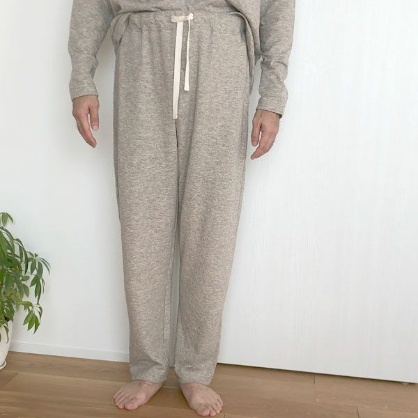 オーガニックコットン＆ヤク メンズエアニットパンツ