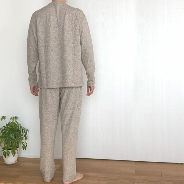 オーガニックコットン＆ヤク メンズエアニットパンツ