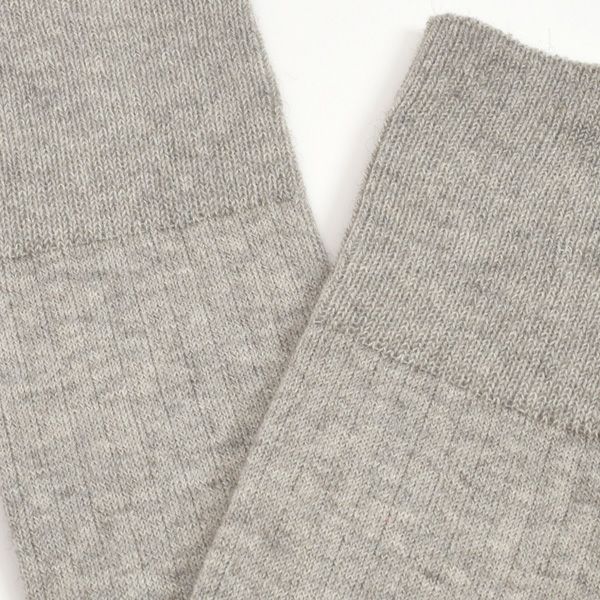 オーガニックコットン＆ヤク メンズリブハイソックス