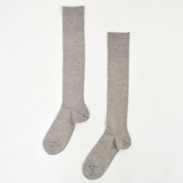 オーガニックコットン＆ヤク メンズリブハイソックス