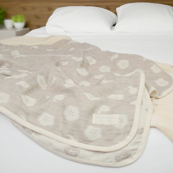 オーガニックコットン&ヤク コットンボールガーゼケット