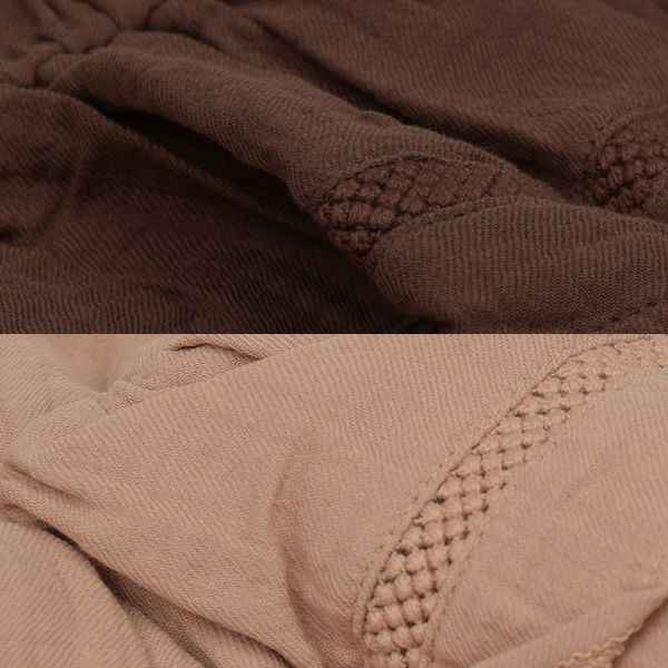 オーガニックコットン ベビー ガーゼペプラム付きロンパース(長袖)