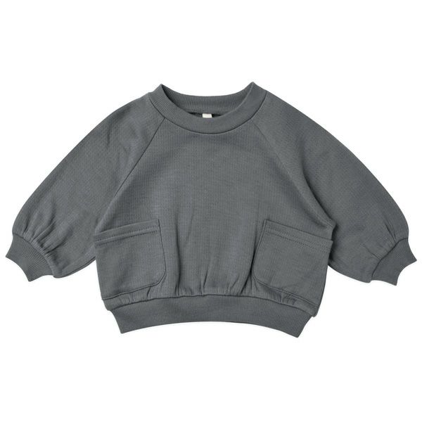 オーガニックコットン ベビー 接結ポケット付きスウェットシャツ