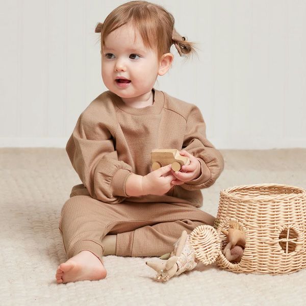 オーガニックコットン ベビー 接結スウェットパンツ