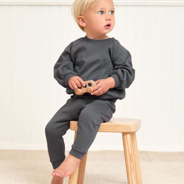 オーガニックコットン ベビー 接結スウェットパンツ