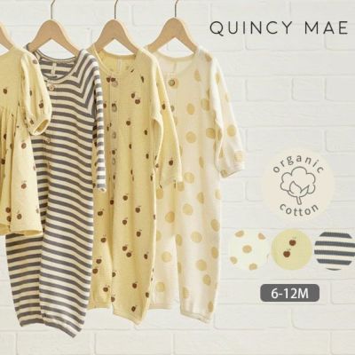 オーガニックコットン ベビー ワッフルジャンプスーツ(長袖)