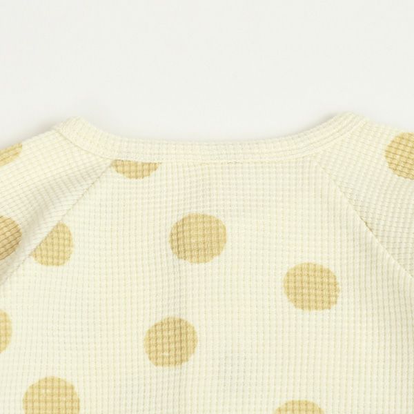 オーガニックコットン ベビー ワッフルジャンプスーツ(長袖)