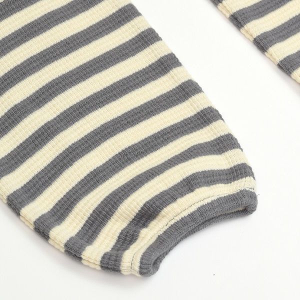 オーガニックコットン ベビー ワッフルジャンプスーツ(長袖)