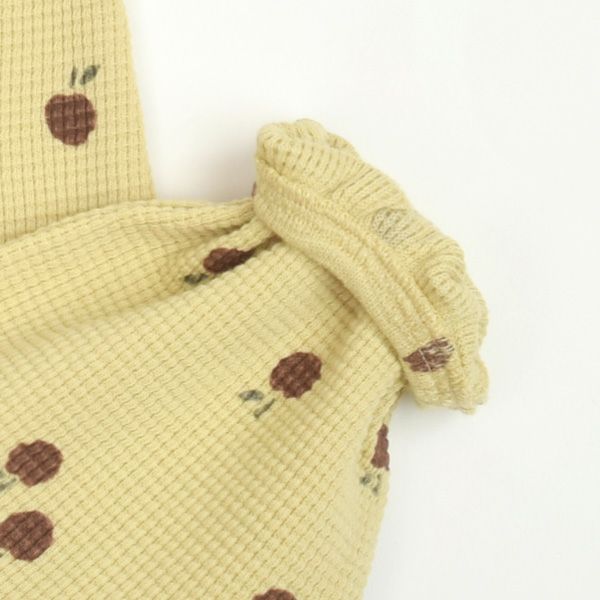 オーガニックコットン ベビー ワッフルジャンプスーツ(長袖)