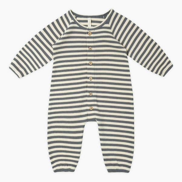 オーガニックコットン ベビー ワッフルジャンプスーツ(長袖)