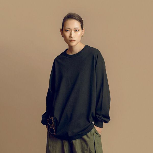 オーガニックコットン 7.3オンス ポケット長袖Tシャツ