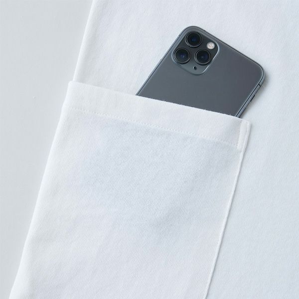 オーガニックコットン 7.3オンス ポケット長袖Tシャツ