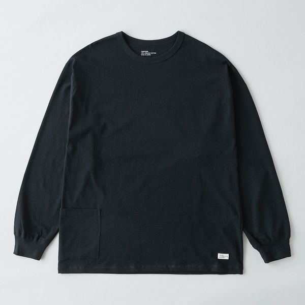 オーガニックコットン 7.3オンス ポケット長袖Tシャツ