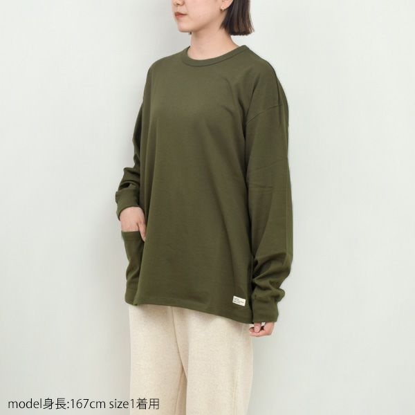 オーガニックコットン 7.3オンス ポケット長袖Tシャツ