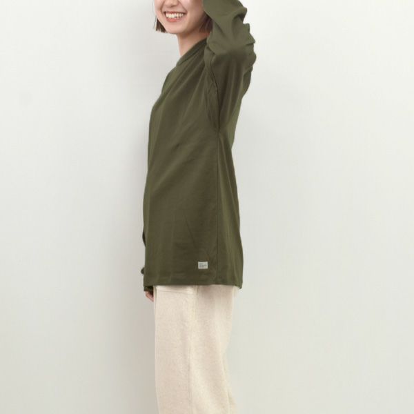 オーガニックコットン 7.3オンス ポケット長袖Tシャツ