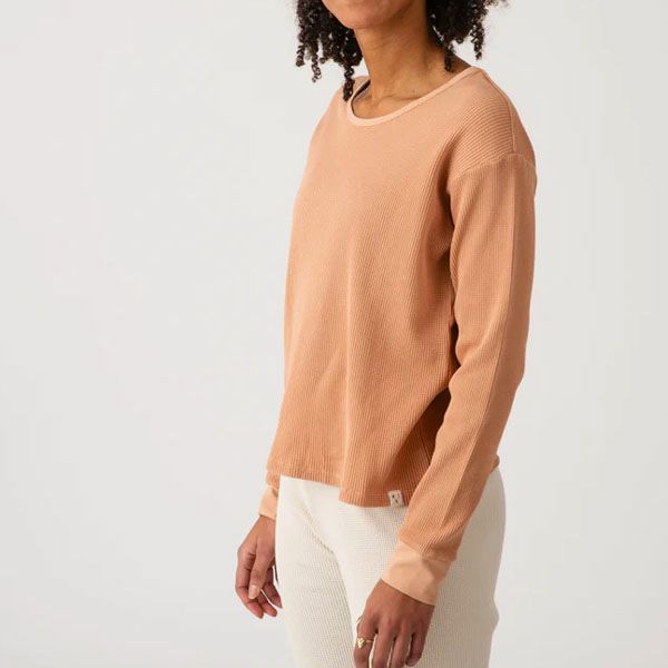 オーガニックコットン ワッフルべーシックロングスリーブ