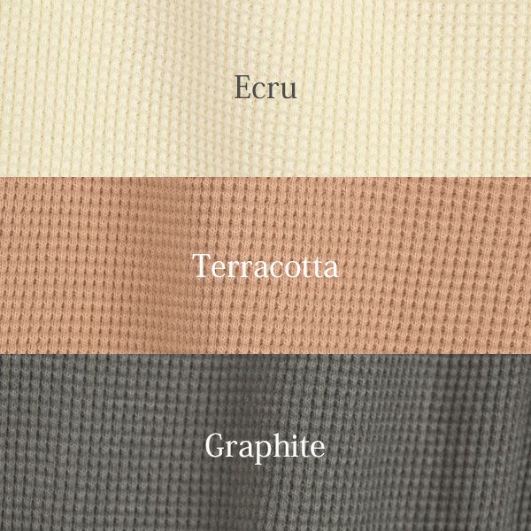 オーガニックコットン ワッフルべーシックロングスリーブ