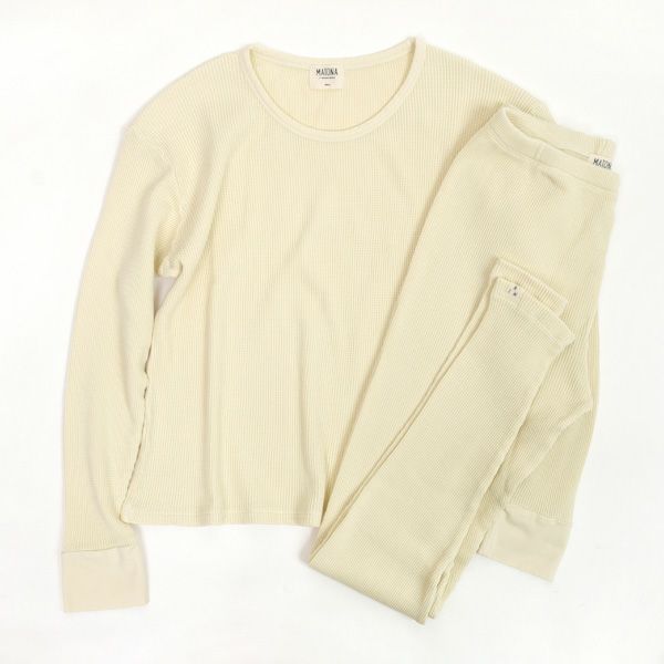 オーガニックコットン ワッフルべーシックロングスリーブ