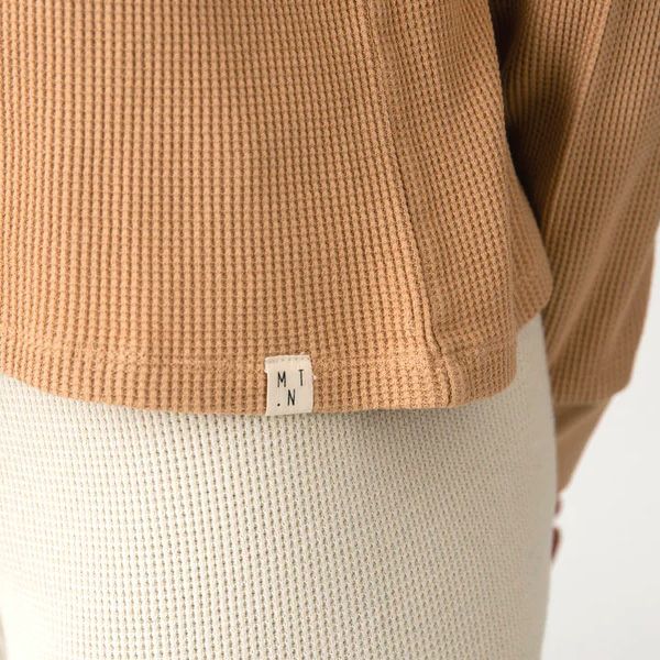 オーガニックコットン ワッフルべーシックロングスリーブ