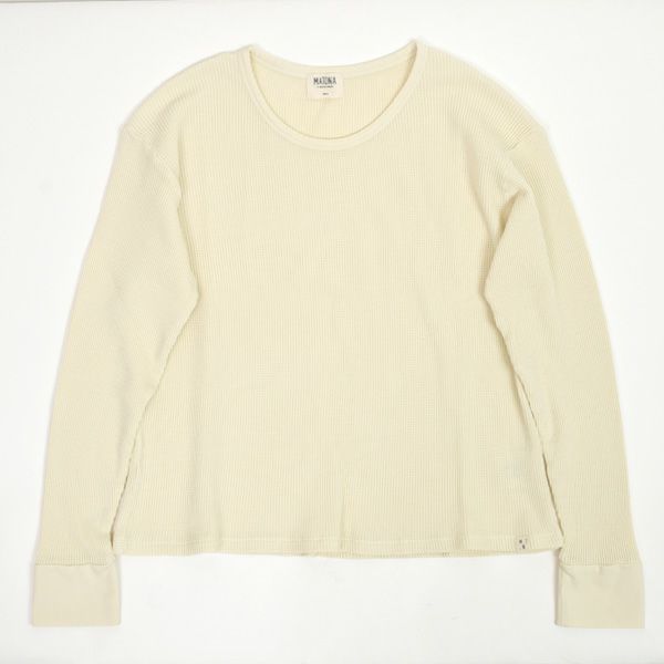 オーガニックコットン ワッフルべーシックロングスリーブ