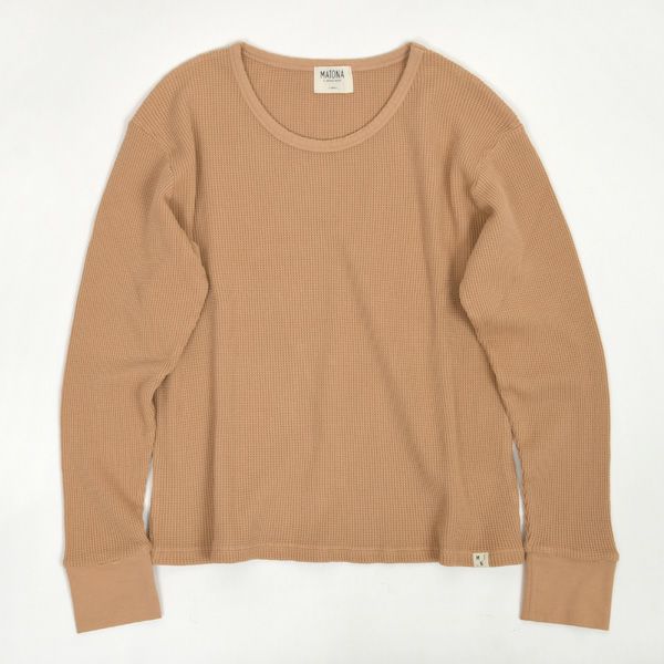 オーガニックコットン ワッフルべーシックロングスリーブ