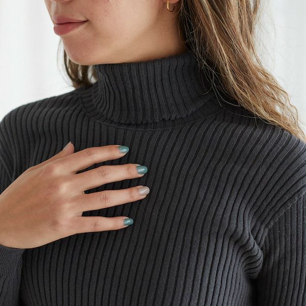 オーガニックコットン エアリーリブタートル