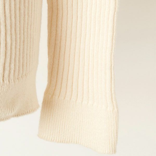 オーガニックコットン エアリーリブクルーネック