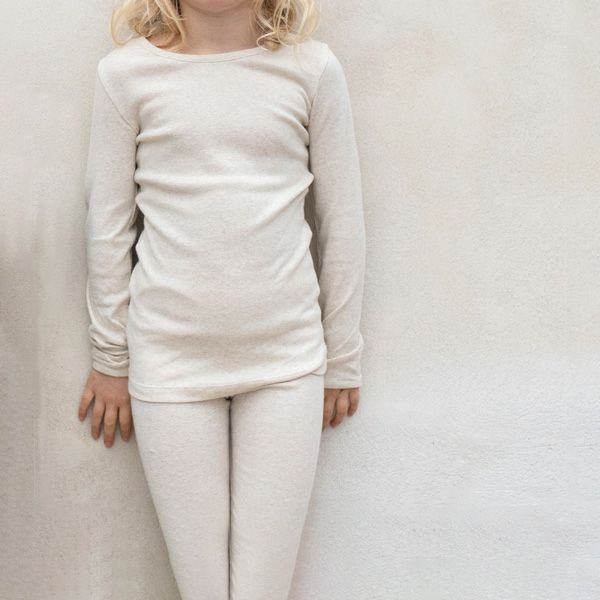 オーガニックコットン キッズフライスレギンス