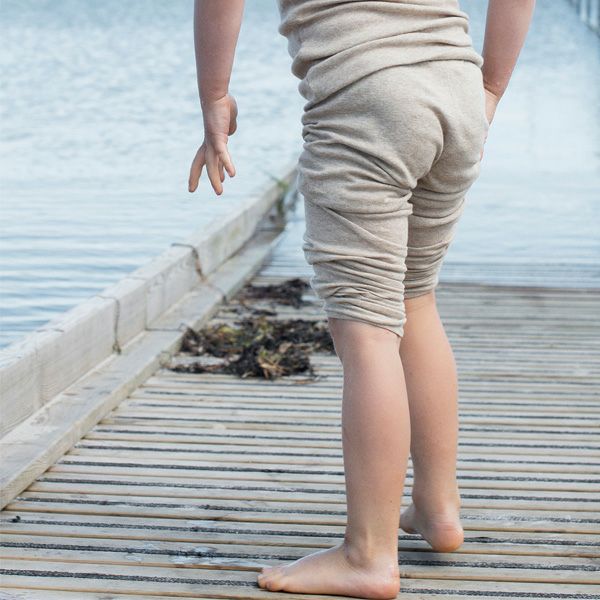 オーガニックコットン キッズフライスレギンス