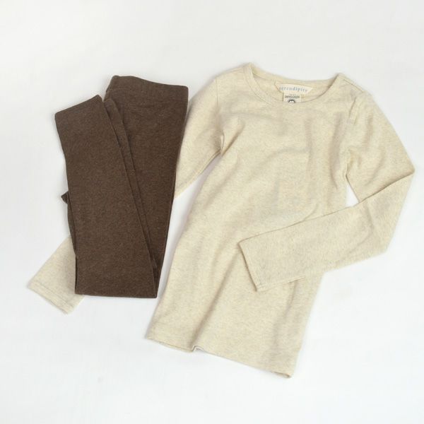 オーガニックコットン キッズフライスレギンス