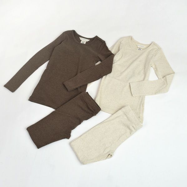 オーガニックコットン キッズフライスレギンス